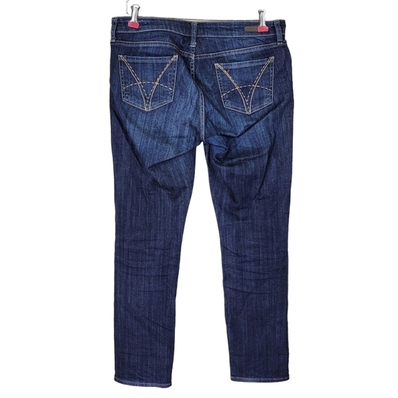 Kut from the Kloth Catherine Boyfriend Jeans Size 8 34X31 Blue Stretch - Picture 2 of 14